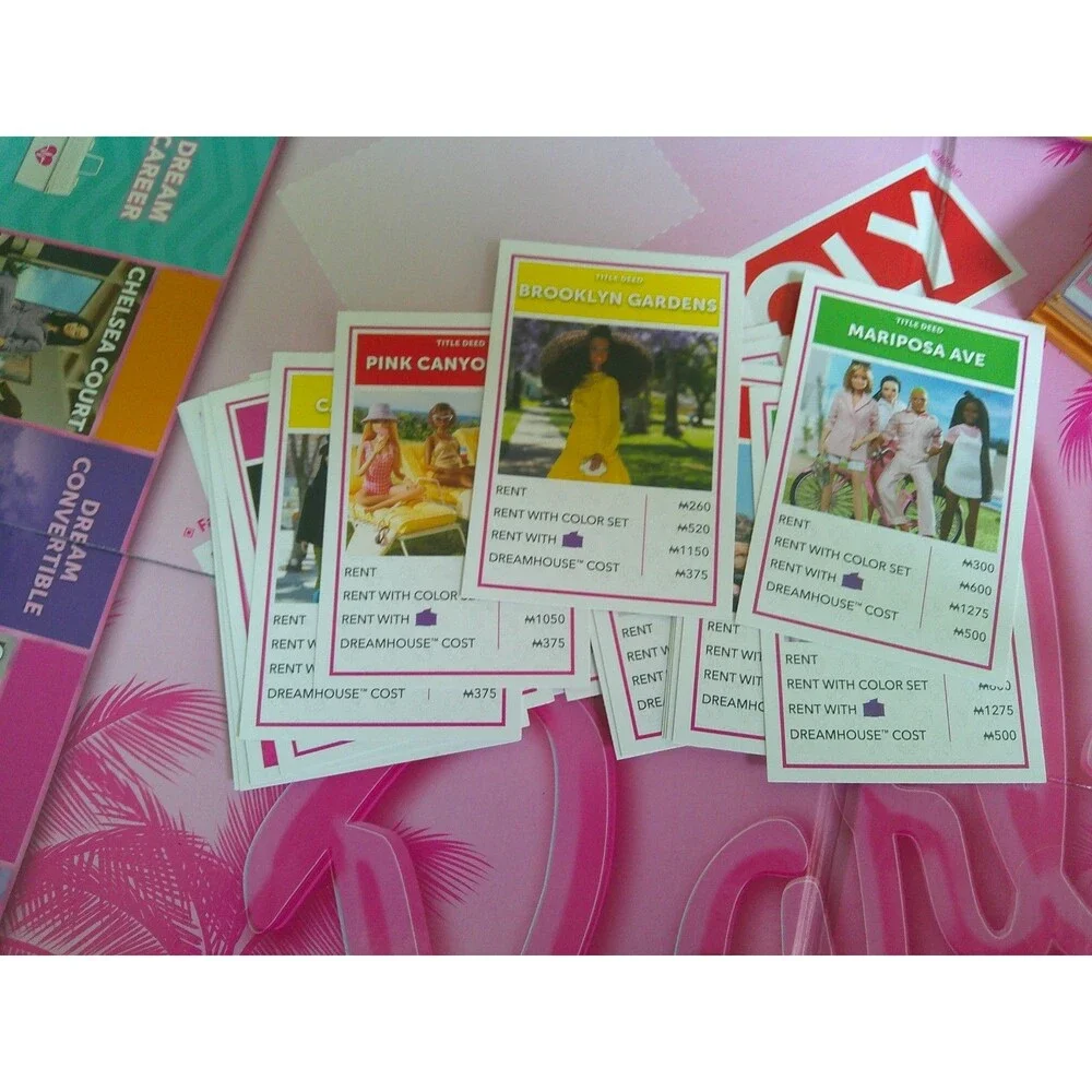 Hasbro Monopoly Barbie Edition Step Into Your Dream World Open Box Complete